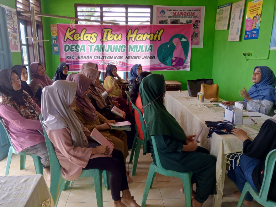 "Langkah Sehat Menuju Persalinan: Ibu Hamil di Desa Tanjung Mulia Ikuti Kegiatan Kelas Ibu Hamil"