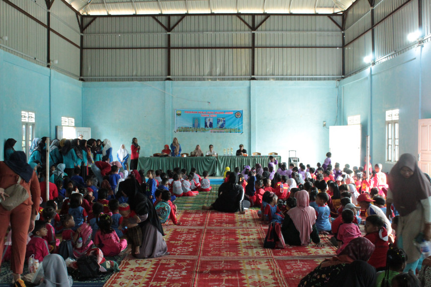 Desa Tanjung Mulia menjadi tuan rumah ajang lomba melukis tingkat PAUD se Kecamatan Bahar Selatan